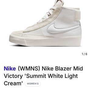 Nike Blazer Mid Victory — Summit White & Light Cream
